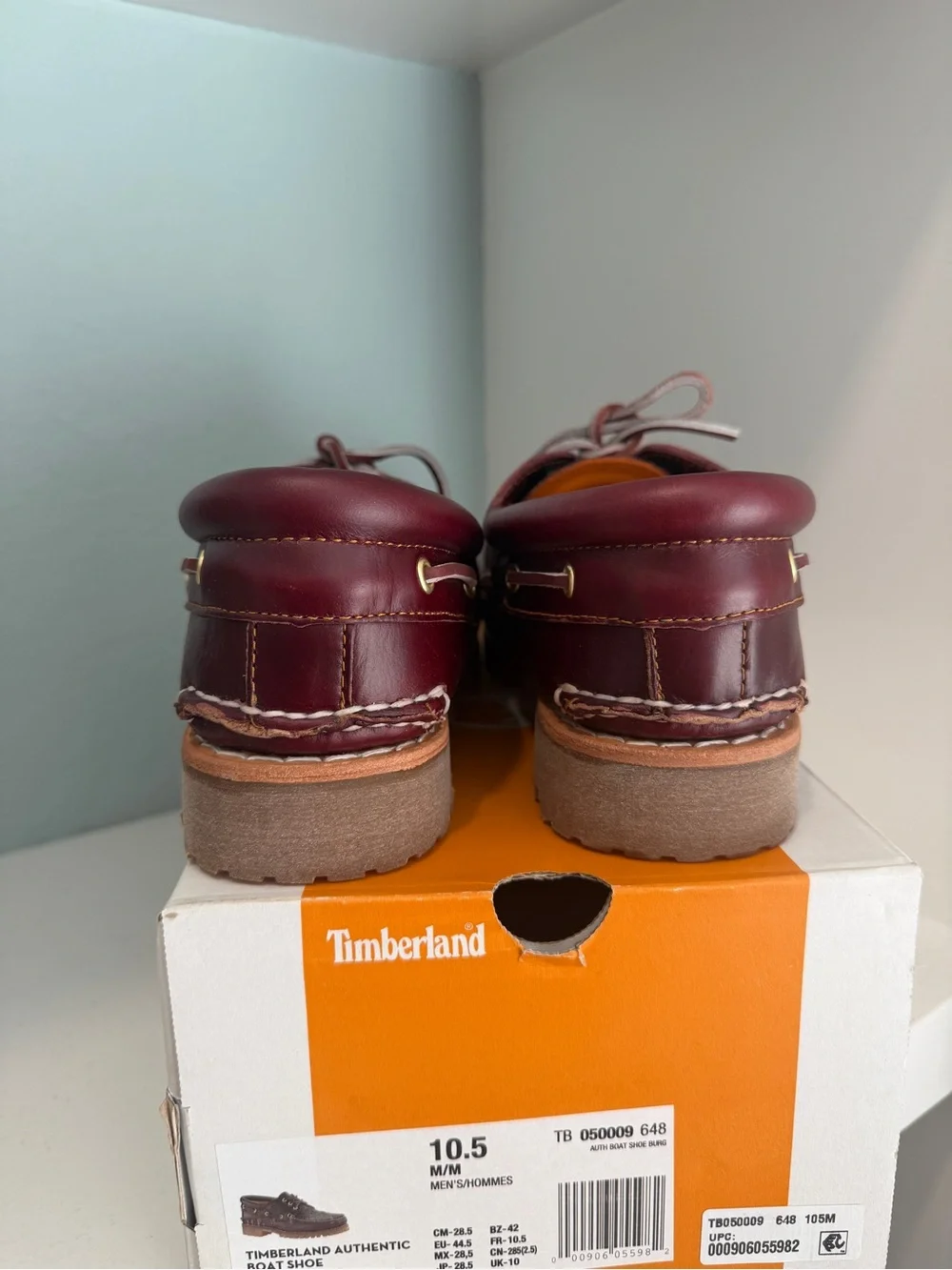 Timberland Authentic Boat Shoe 3 Eye Lug NEW Burgundy TB050009 648